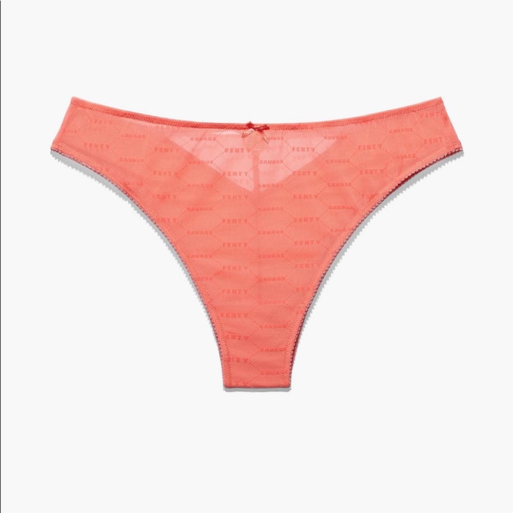 Undie, CURVY FLOCKED LOGO BRAZILIAN
